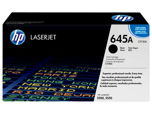 C9730A HP 645A Color LJ Black Print Cartridge, CLJ 5500