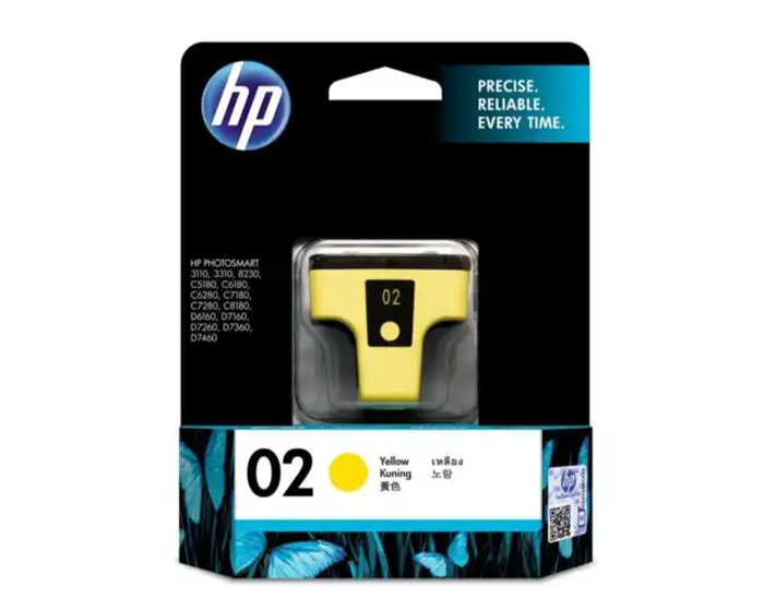 C8773WA HP 02 AP Yellow Ink Cartridge