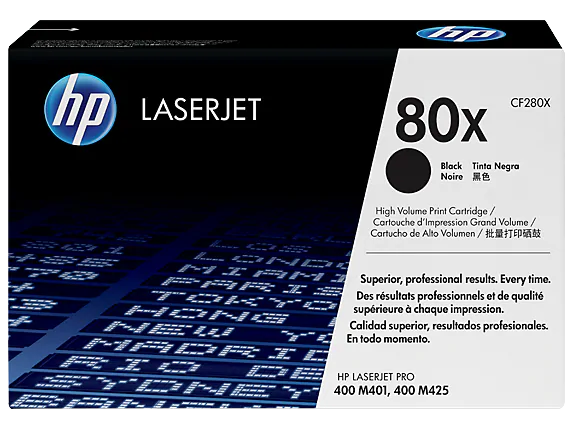 CF280X HP 80X LaserJet Pro M401/ M425 Black Cartridge