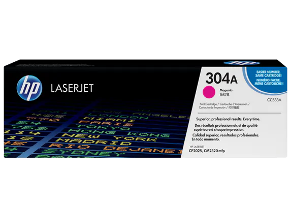CC533A HP 304A Color LaserJet CP2025 Magenta Cartridge