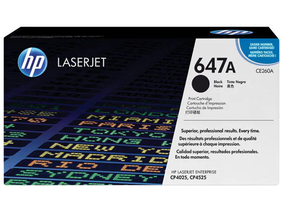 CE260A HP 647A LaserJet CP4025/4525 Black Cartridge