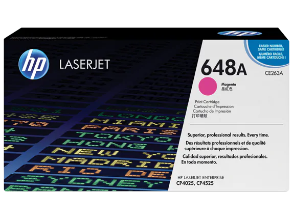 CE263A HP 648A LaserJet CP4025/4525 Magenta Print Cartridge