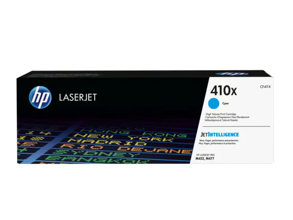 CF411X HP 410X Cyan LaserJet Toner Cartridge (JetIntelligence)