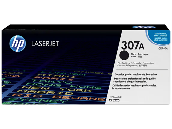 CE740A HP 307A LaserJet CP5225 Black Cartridge