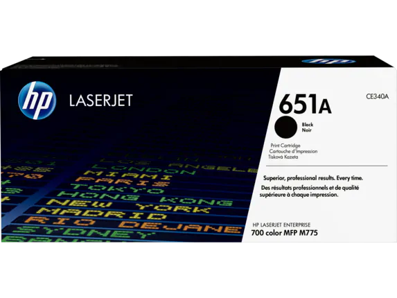 CE340A HP 651A LaserJet 700 Color MFP 775 Black Cartridge