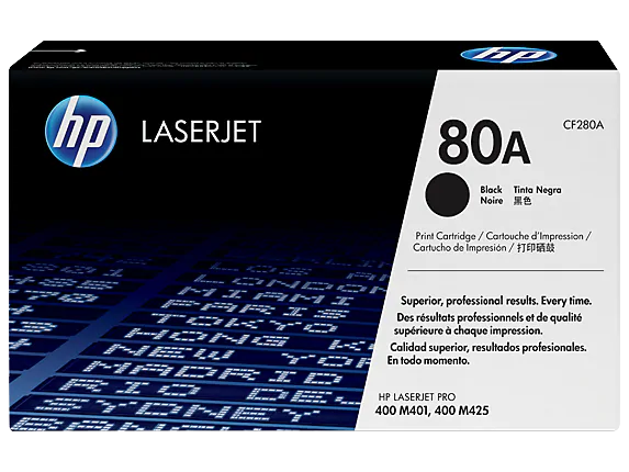 CF280A HP 80A LaserJet Pro M401/ M425 Black Cartridge
