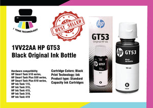 1VV22AA HP GT53 Black Original Ink Bottle