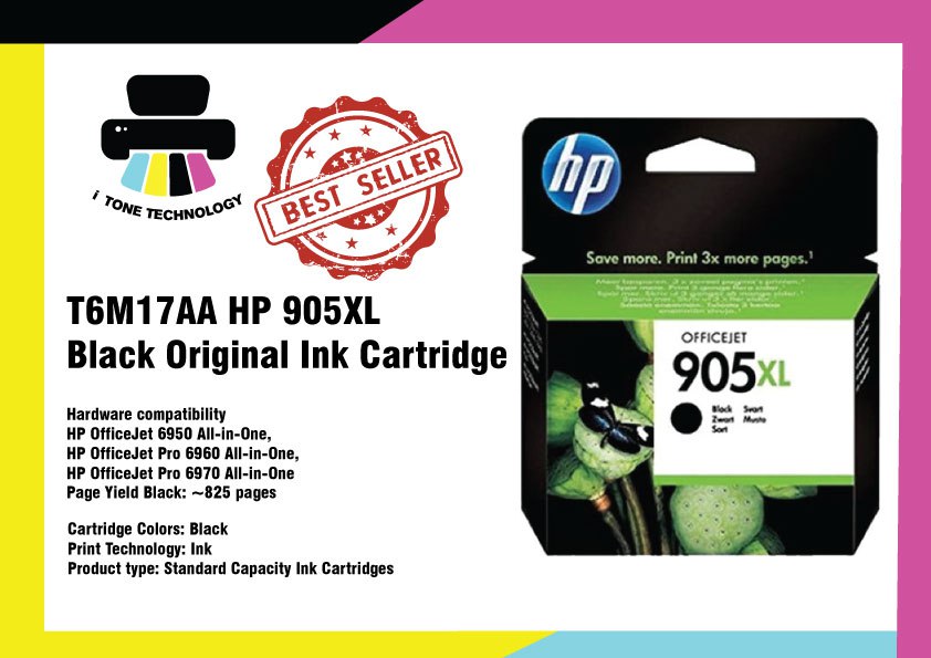 T6M17AA HP 905XL Black Original Ink Cartridge